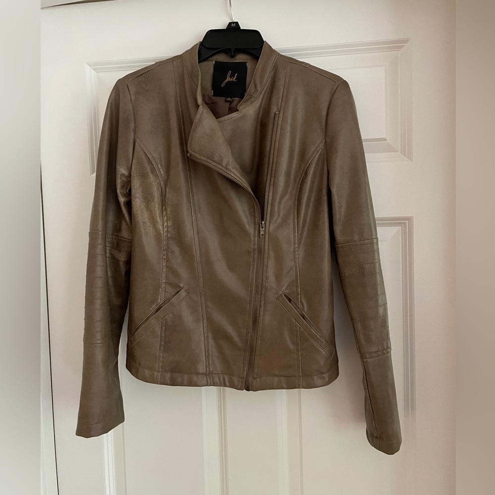 Jack brand faux leather moto jacket